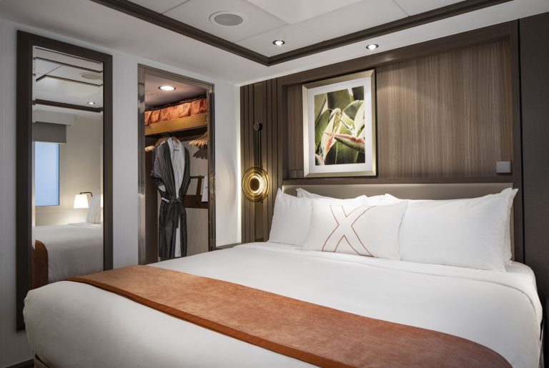 Celebrity Silhouette, SI, Celebrity Revolution, refresh, revitalization, update, staterooms and suites, cabins, accommodations, Celebrity Suite, bedroom