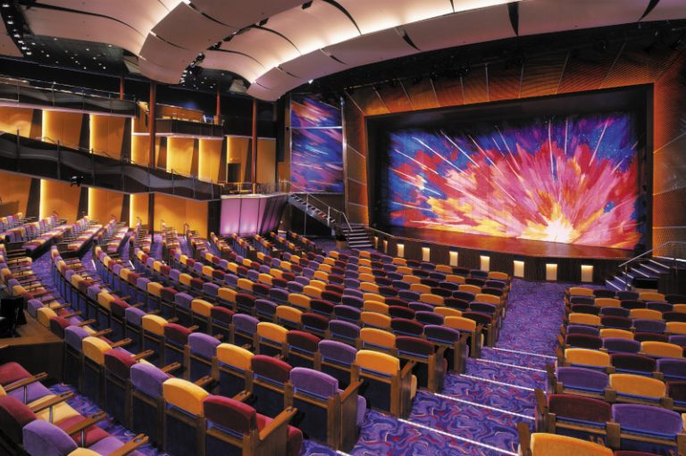 Onboard or on board,  theatre, theater,  Radiance class, BR, Brilliance of the Seas?